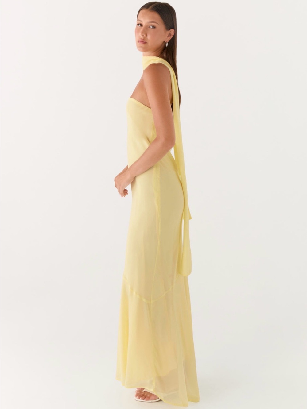 Peppermayo - NEW - “Under the Pagoda” Maxi Dress - Yellow - Neck Scarf - Picture 3 of 6